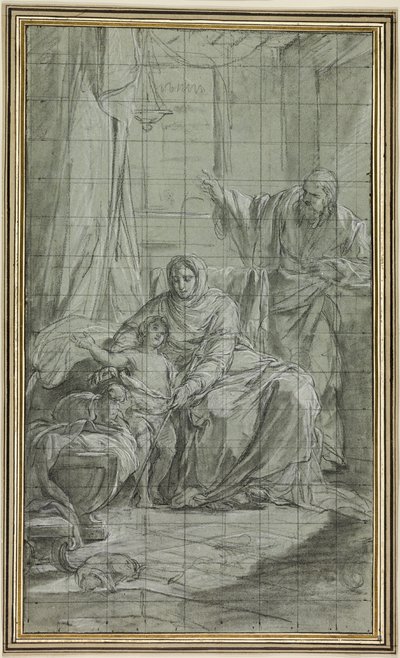 Rodina svatého Jana Křtitele od Nicolas-Bernard Lepicie