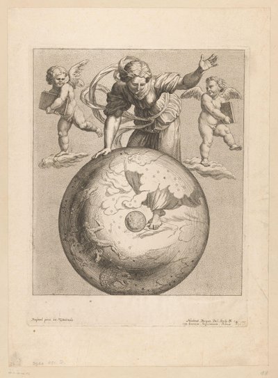 Astronomické znázornění úsvitu se dvěma putti od Nicolas Bocquet