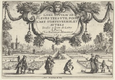 Titulní deska z Nové knihy velmi užitečných květin, 1645., 1645. od Nicolas Cochin