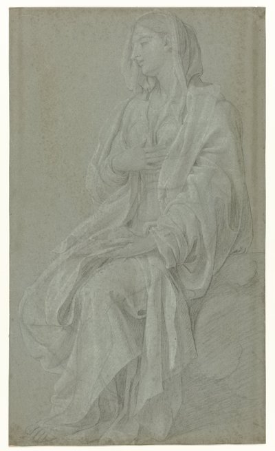 Sedící Madonna od Nicolas Colombel