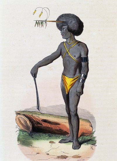 Papuánci z Porto Dory (Nová Guinea) od Nicolas Dally