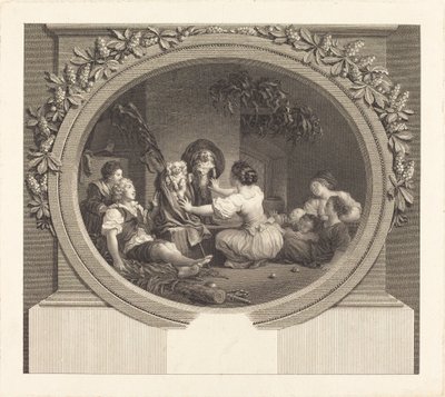 Vzdělání je všechno od Nicolas Delaunay after Jean Honoré Fragonard