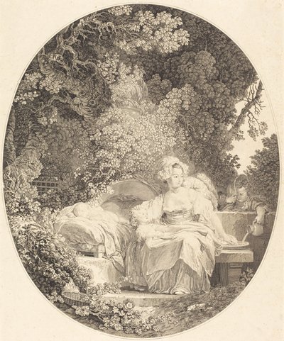 Dobrá matka od Nicolas Delaunay after Jean Honoré Fragonard