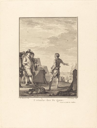 Řeč o rovnosti podmínek: Vrací se ke svým rovným od Nicolas Delaunay after Jean Michel Moreau