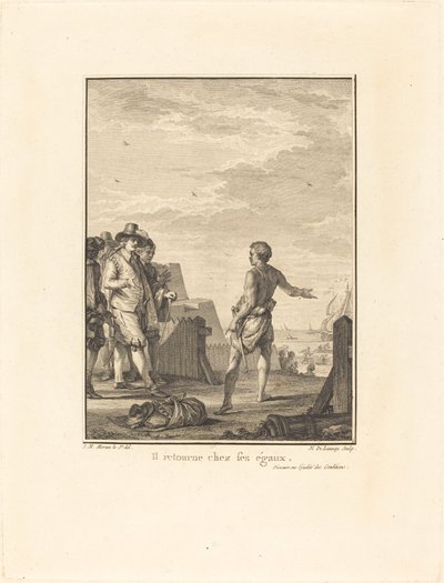 Řeč o rovnosti podmínek: Vrací se ke svým rovným od Nicolas Delaunay after Jean Michel Moreau
