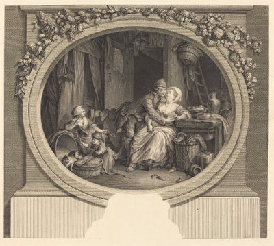 Vesnická blaženost od Nicolas Delaunay after Sigmund Freudenberger