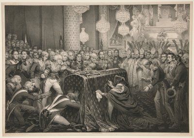 Ostatky císaře Napoleona v Invalidovně od Nicolas Eustache Maurin