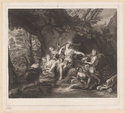 Koupel Diana od Nicolas Gabriel Dupuis (attributed to)