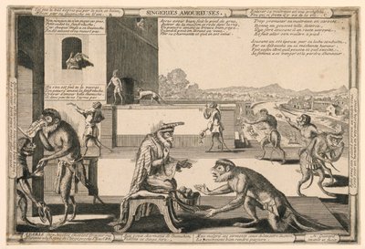 Singeries Amouresuses, Talíř 2 od Nicolas Guerard