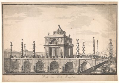 Projekt Triumfální most od Nicolas Henri Jardin