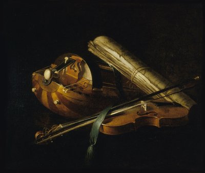 Zátiší s hudebními nástroji, 1756. od Nicolas Henri Jeaurat de Bertry