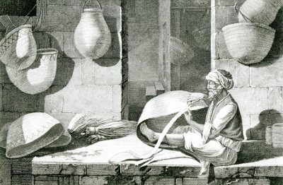 Výrobce rohoží a košíkář od Nicolas Jacques (after) Conte