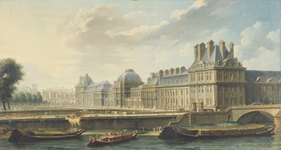 Palác Tuileries, při pohledu z Quai d