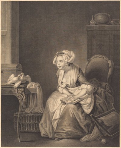 První lekce lásky od Nicolas Joseph Voyez after Jean Baptiste Greuze