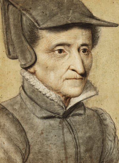 Portrét hlavy staré ženy od Nicolas Lagneau or Lanneau
