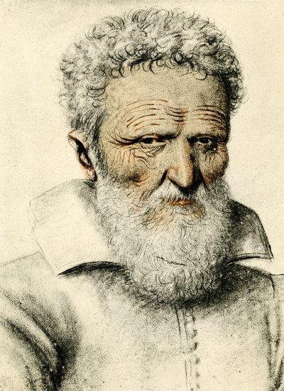 Portrét starého muže od Nicolas Lagneau or Lanneau