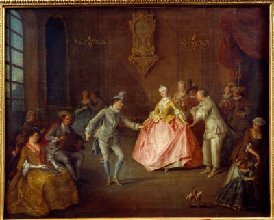 Před kostýmním plesem. Obraz Nicolase Lancreta (1690-1743) od Nicolas Lancret