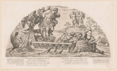 Odysseus vzdoruje zpěvům Sirén Příběhy z Odyssey (název série) od Nicolas Mignard