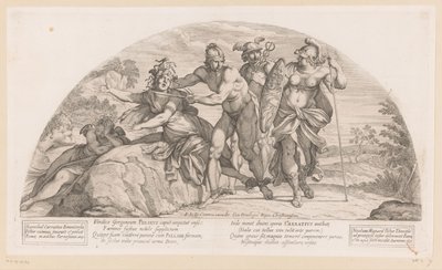Perseus setne hlavu Medúzu Příběhy z Odyssey (název série) od Nicolas Mignard