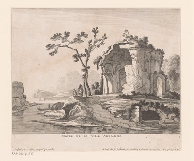 Zřícenina vily Adriana City Temple Adrianne (název na objektu) od Nicolas Perelle