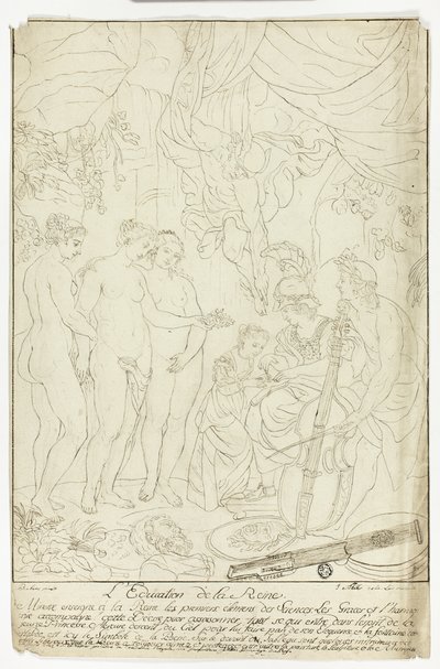 Vzdělání Marie de Medicis od Nicolas Pierre Loir