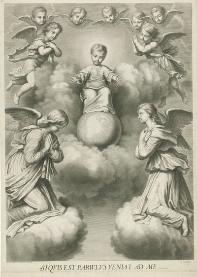 Před Christuskindem als Salvatore od Nicolas Pitau (I)
