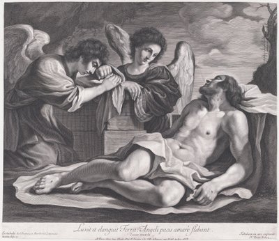 Andělé truchlí nad mrtvým Kristem, ca. 1690-1720, ca. 1690-1720. od Nicolas Pitau