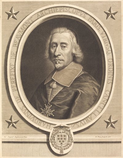 Perefixy de Beaumont od Nicolas Pitau I after Pierre Mignard I