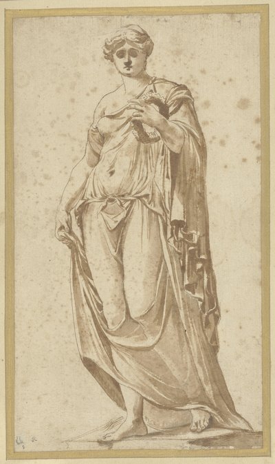Flora Farnese, při pohledu zepředu od Nicolas Poussin (possibly)