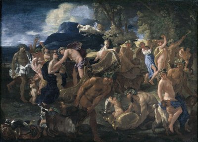 Bakchanálie aneb Bakchus a Ariadna od Nicolas Poussin
