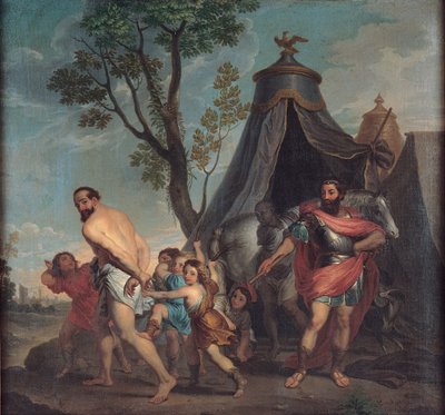 Camillus a učitel z Falerii, 1635-1640 od Nicolas Poussin