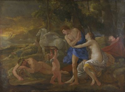 Cephalus a Aurora, asi 1630 (olej na plátně) od Nicolas Poussin