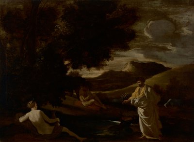 Král Midas proměňuje dubovou větev ve zlato od Nicolas Poussin