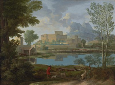 Klidná krajina (Un Tem[p]s calme et serein) od Nicolas Poussin