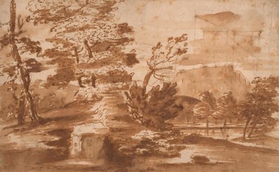 Krajina (přední strana) od Nicolas Poussin