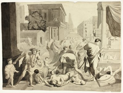 Aštodský mor od Nicolas Poussin