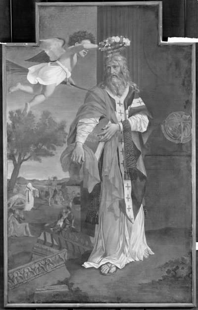 Svatý Denis korunovaný andělem od Nicolas Poussin