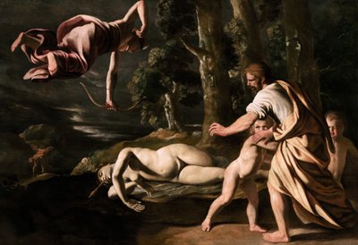 Smrt Chione, c. 1622. od Nicolas Poussin