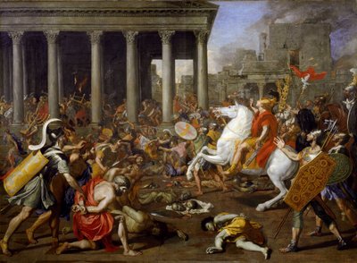 Zničení chrámů v Jeruzalémě Titem od Nicolas Poussin