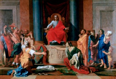 Šalamounův soud, 1649 od Nicolas Poussin