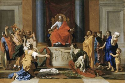 Šalamounův soud od Nicolas Poussin
