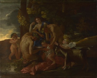 The Nurture of Bacchus, ca. 1628-1629 od Nicolas Poussin