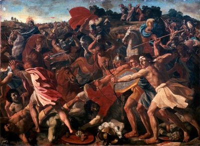 Vítězství Jozue nad Amalekity, 1625-1626. od Nicolas Poussin