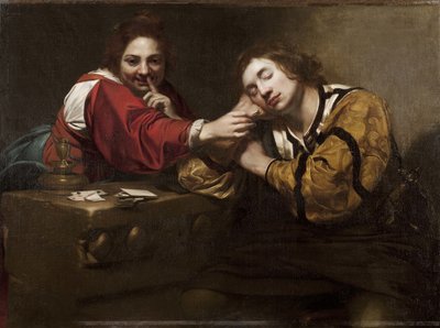 Sleeper Probuzen mladou ženou se zapáleným knotem od Nicolas Regnier