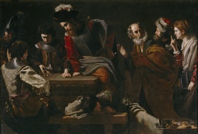 Zapření svatého Petra, cca 1625 od Nicolas Tournier
