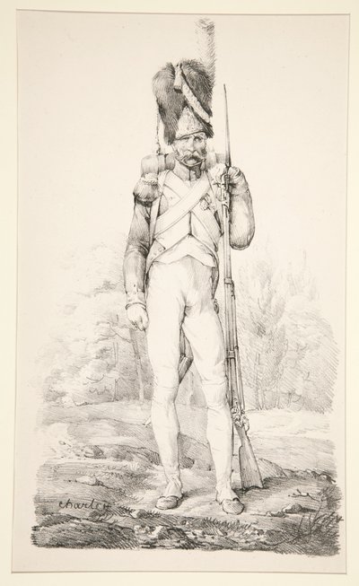 Foot Grenadier of the Old Guard, ze série La Vieille Armee Francaise od Nicolas Toussaint Charlet