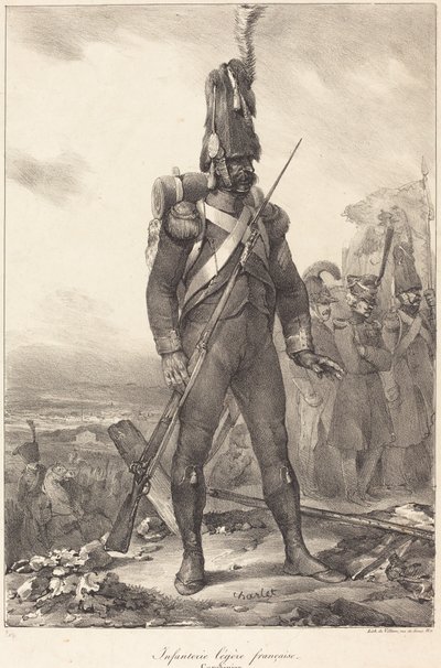 Francouzská lehká pěchota, střelec od Nicolas Toussaint Charlet
