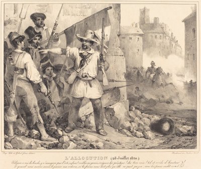 The Allocution, 20. července 1830 od Nicolas Toussaint Charlet