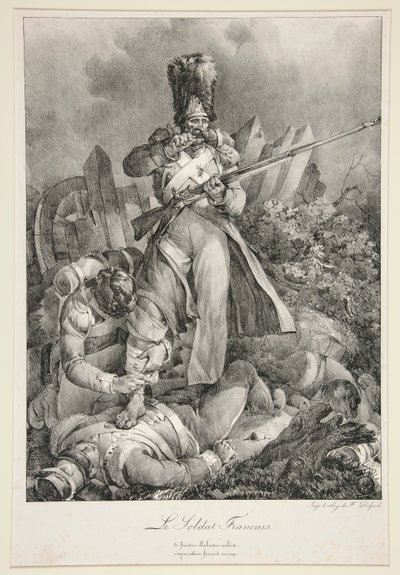Francouzský voják od Nicolas Toussaint Charlet