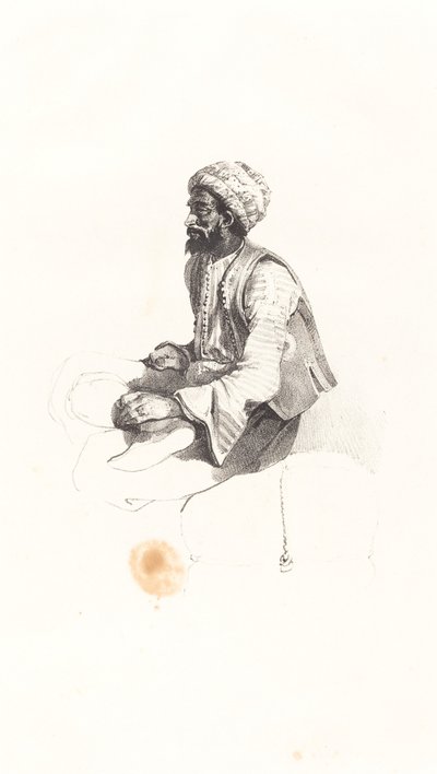 Sedící Turek od Nicolas Toussaint Charlet